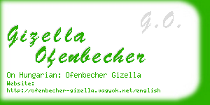 gizella ofenbecher business card